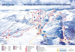 Cartina impianto sciistico Jahorina