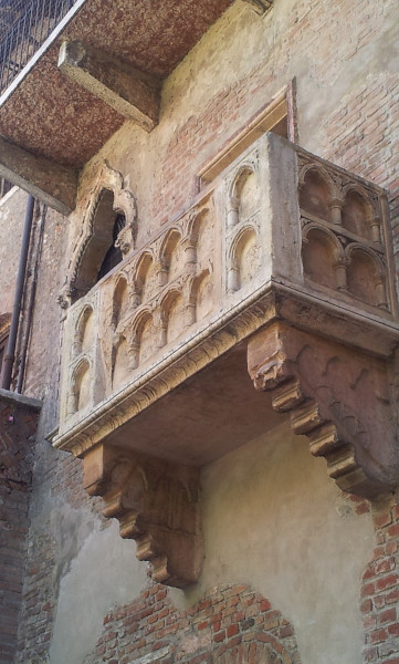 Balcone della casa di Giulietta a Verona